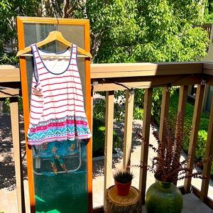 Patterned Tank Top ☀️Size S